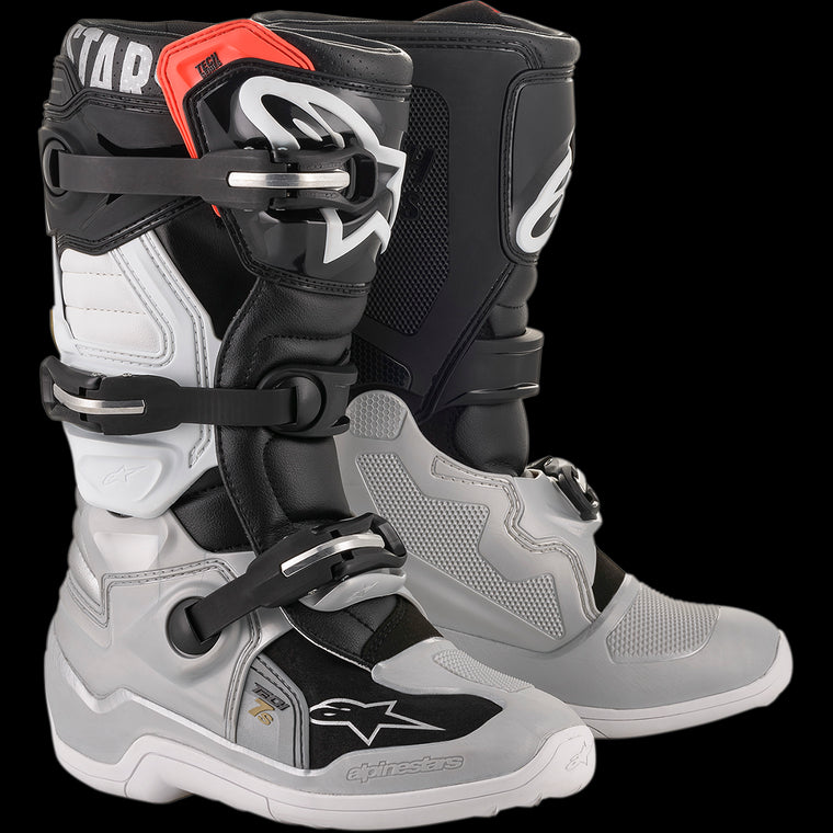 Botas niño Tech 7S Negro/ Plata/ Blanco/ Dorado