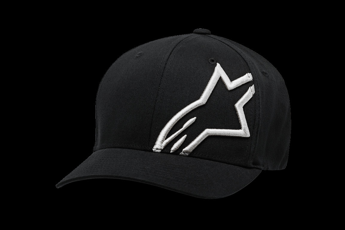 Gorro Alpinestars Corp Shift 2 Curved Negro/Blanco
