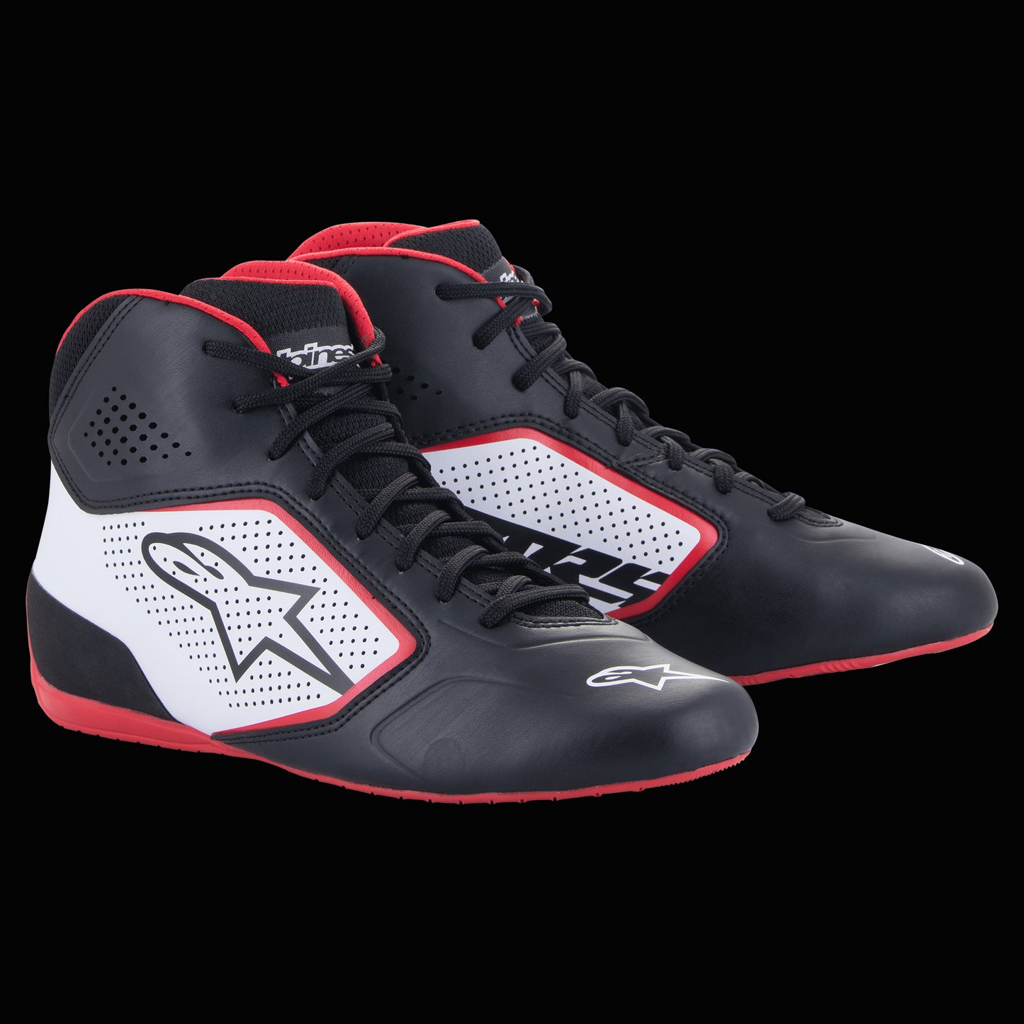 Zapatillas Kart Alpinestars Tech-1K Start Negro/Blanco/Rojo