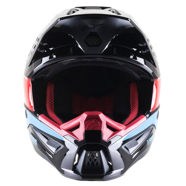 Casco SM5 Bond Negro/ Rojo/ Celeste