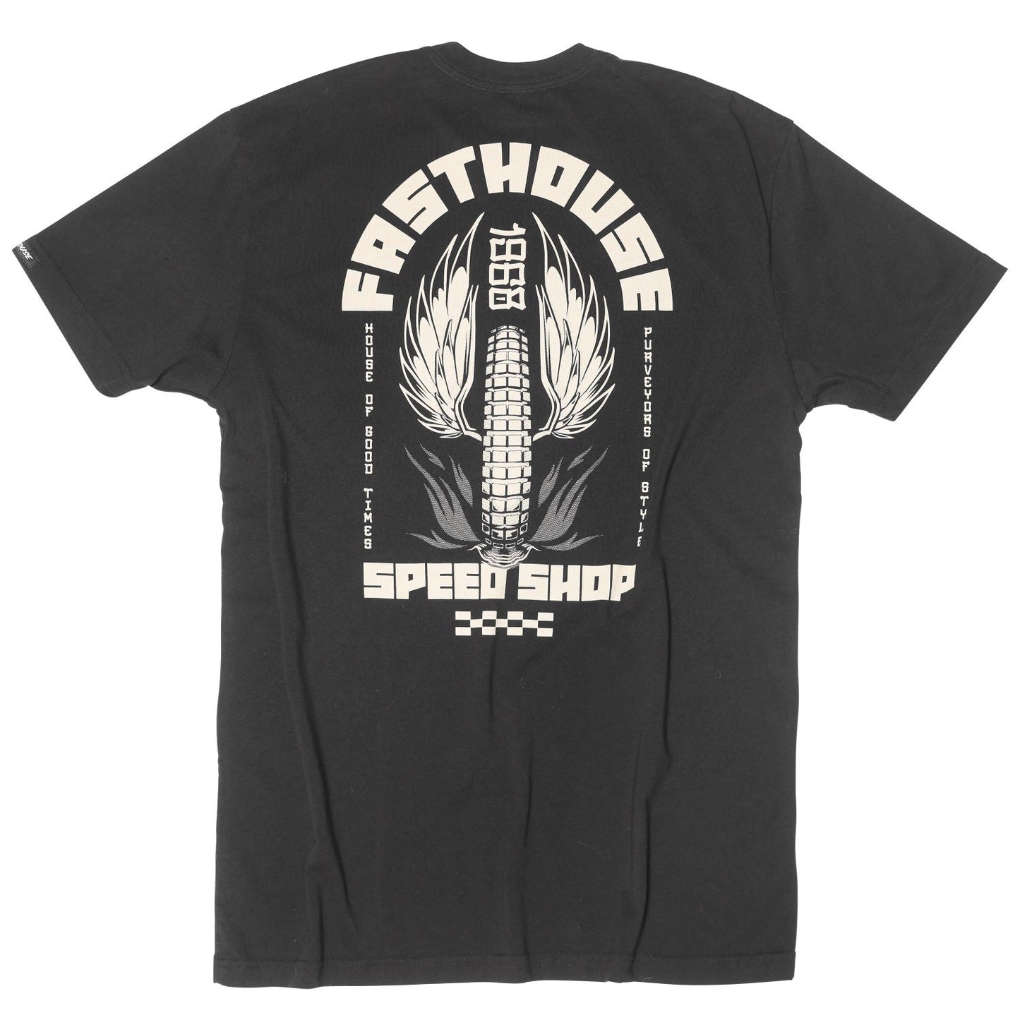 Polera niño Fasthouse Iron Steed Negro