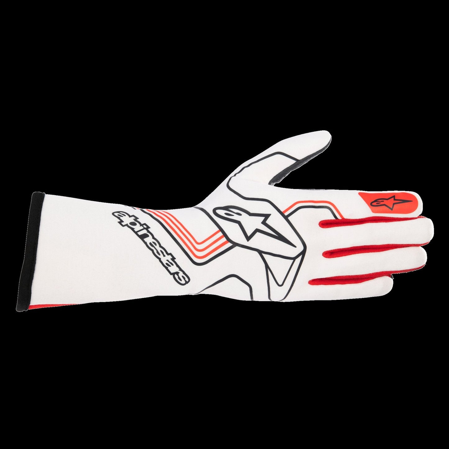 Guantes Alpinestars Tech-1 Race V3 FIA Blanco/Rojo