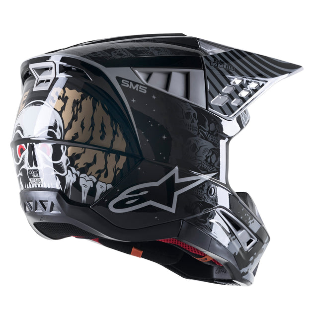 Casco SM5 Solar Flare Negro/ Gris/ Dorado