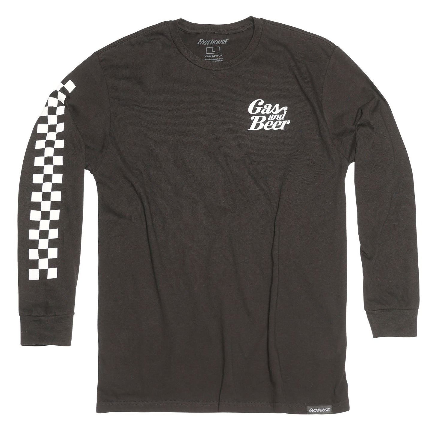 Polera Fasthouse Tavern Manga Larga Negro