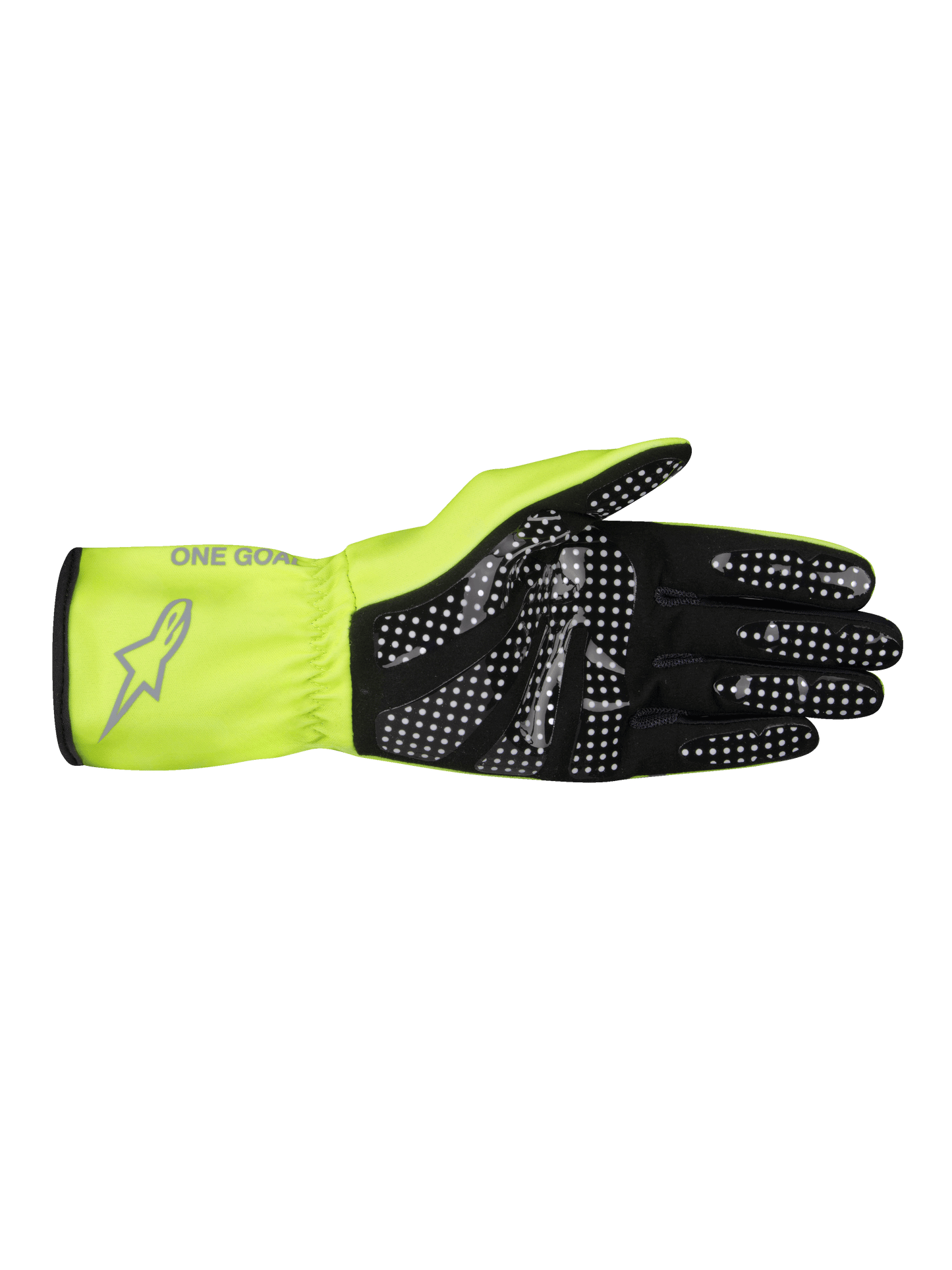 Guantes Karting niño Alpinestars Tech-1K Race V2 Pure Amarillo Fluor/Gris
