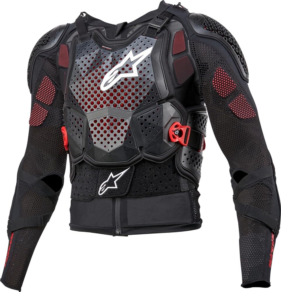 Chaqueta de Protección Bionic Tech V3 Negro/ Blanco/ Rojo Brillante