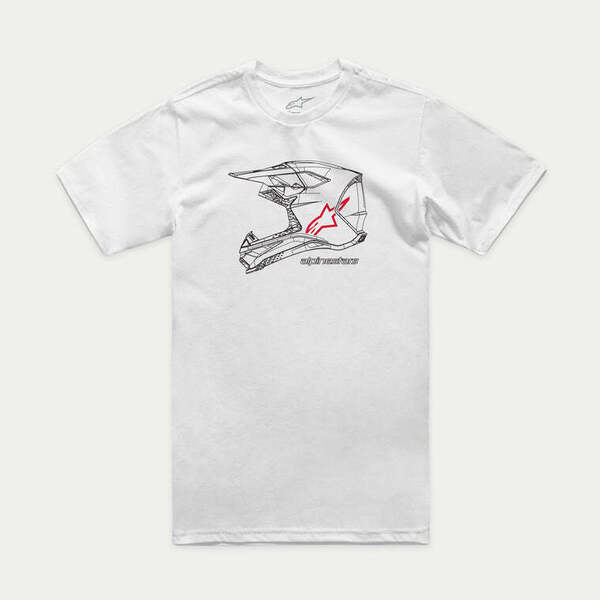 Polera Alpinestars MX Helmet CSF Blanco