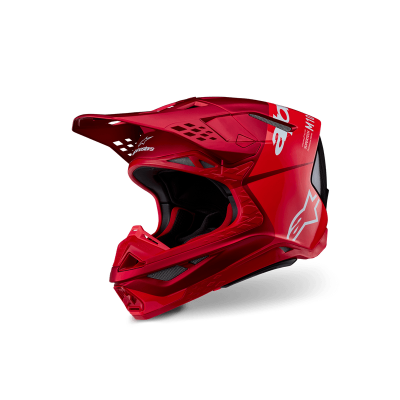 Casco Moto MX Alpinestars Supertech S-M10 Flood Rojo Fluor/Rojo MG