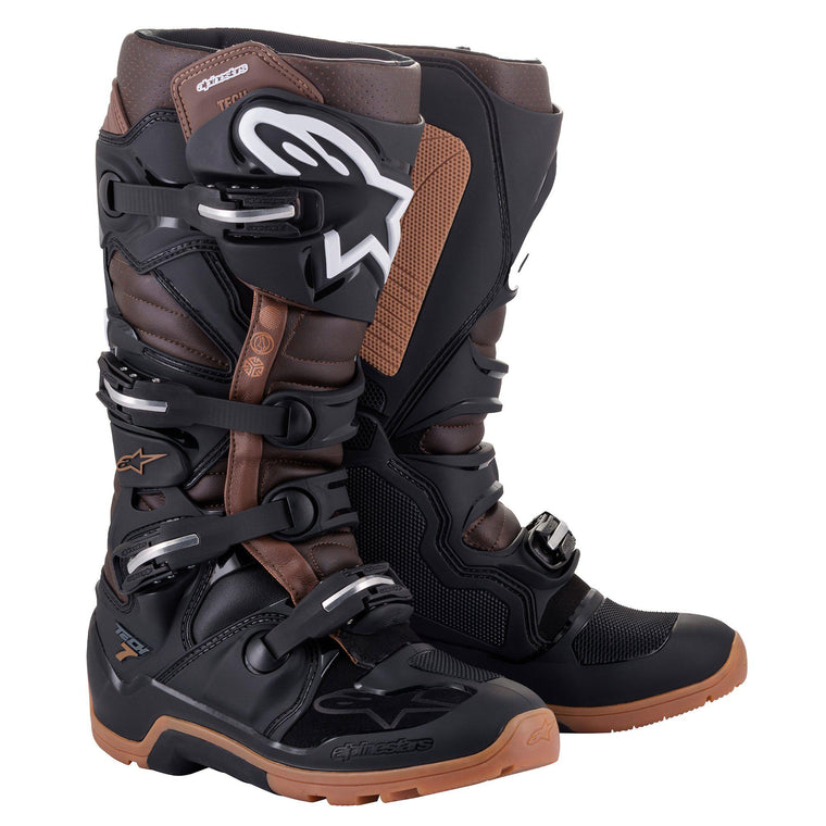 Botas Tech 7 Enduro Negro/ Café Oscuro