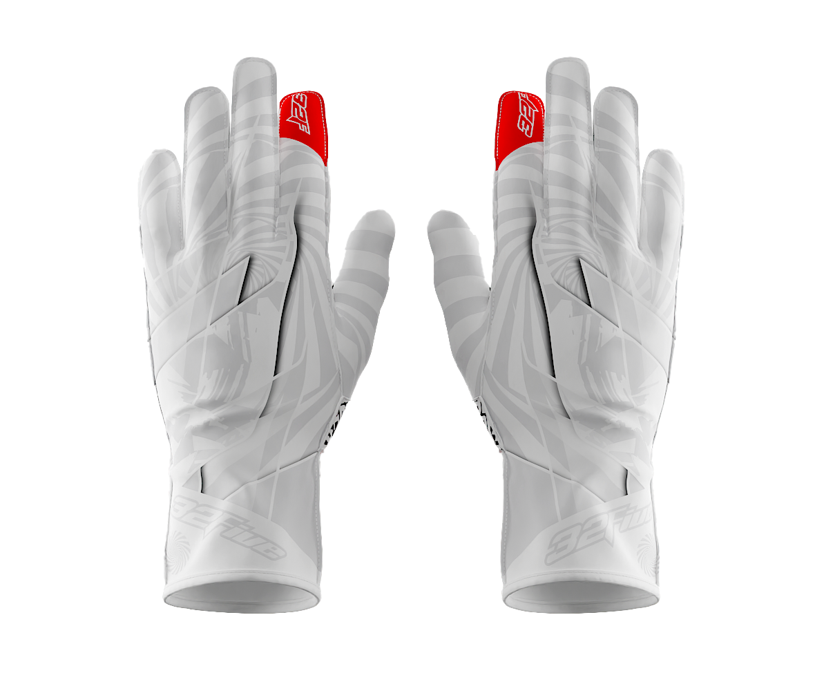 Guantes 32 Five WIN IT SPIN IT Blanco para karting