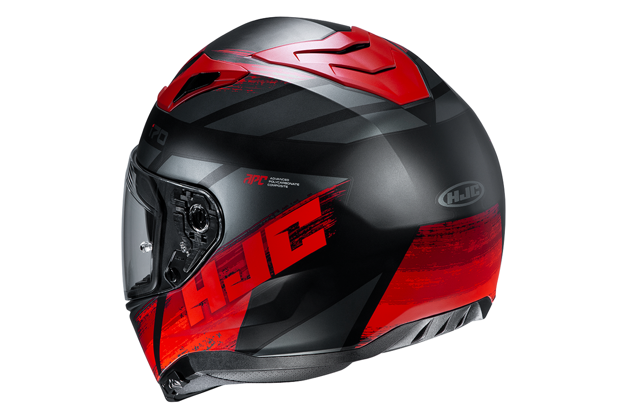 Casco HJC i70 Reden MC5 Negro/Gris - Vista posterior | Proshop Chile