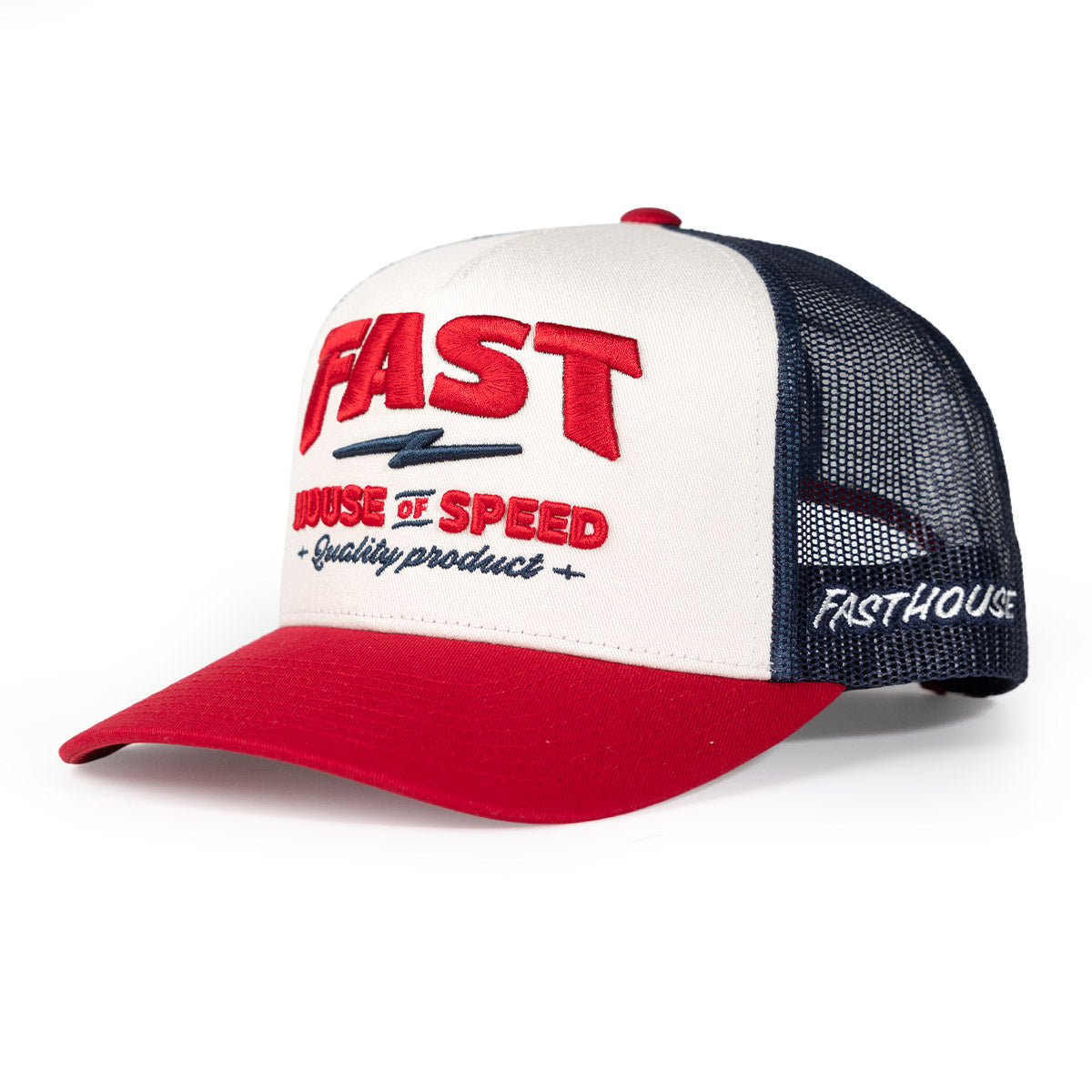 Gorro Fasthouse House of Speed Blanco/Rojo