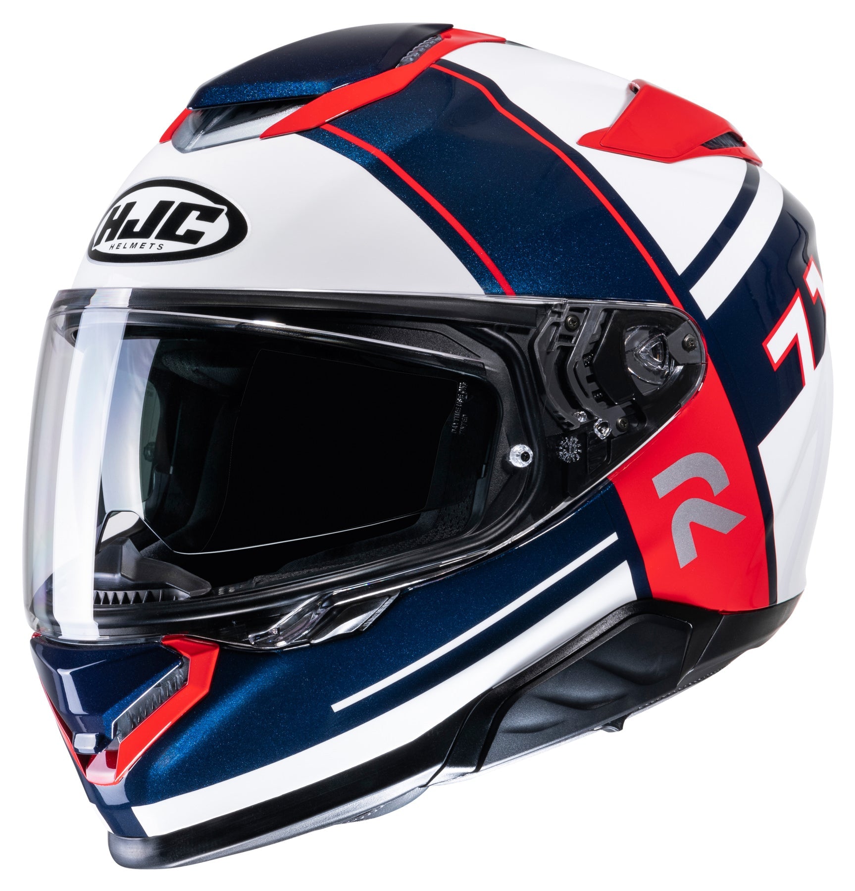 Casco HJC RPHA 71 Zecha MC21 Blanco/Azul/Rojo - Vista principal | Proshop Chile
