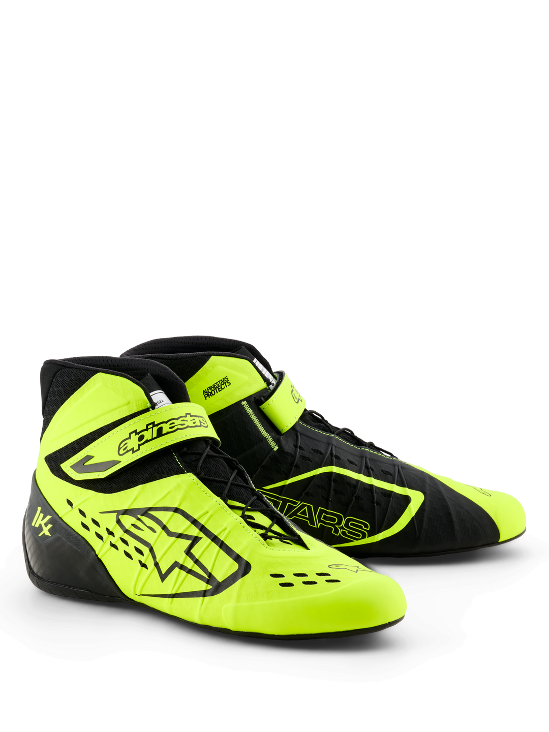 Zapatillas Karting Alpinestars Tech-1KX V3 Negro/Amarillo Fluor - Homologado CIK-FIA