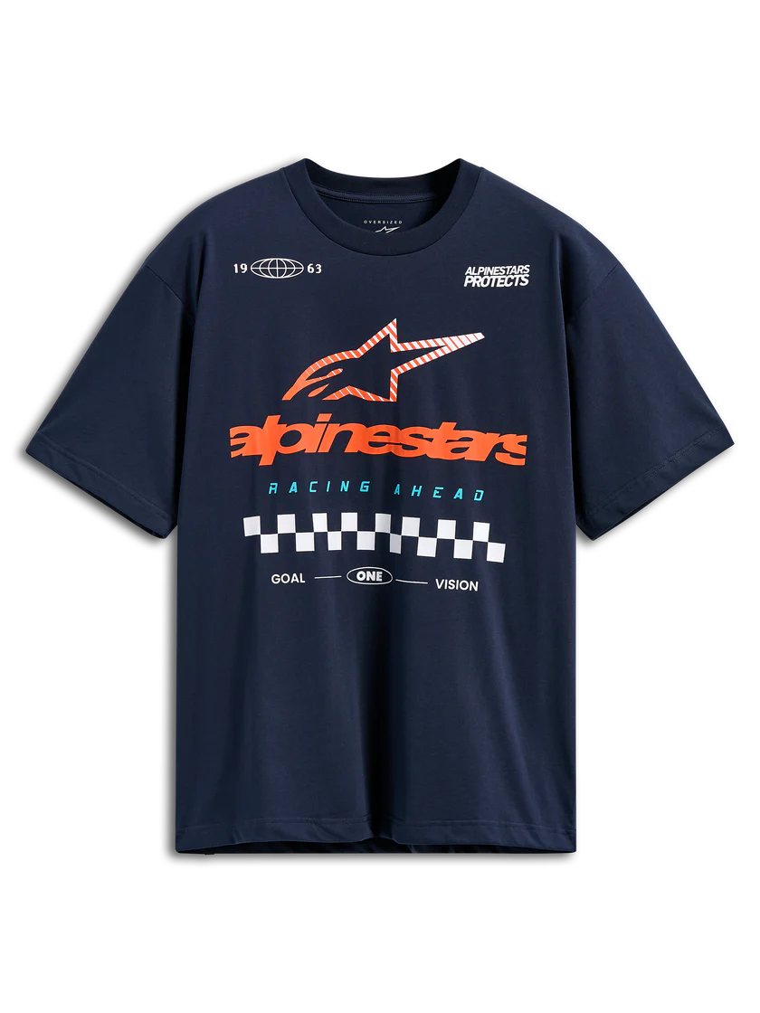 Polera Alpinestars Aplomb Oversized SS CSF Azul Oscuro