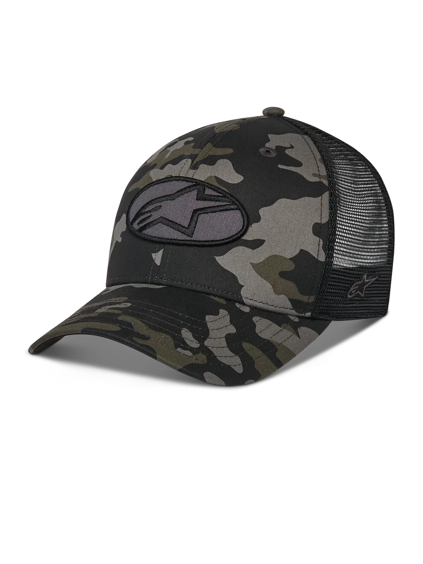 Gorro Alpinestars Oblique Camo Trucker Negro Camo/ Negro