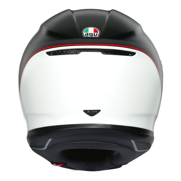 Casco AGV K6 Minimal Gris Oscuro/Negro/Amarillo Fluor - Vista interior | Proshop Chile