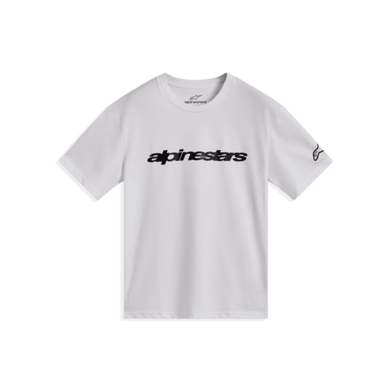 Polera Alpinestars Race Wordmark SS CSF Blanco/ Negro