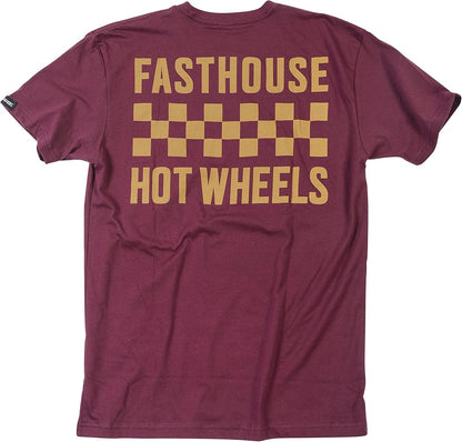 Polera Niño Fasthouse Stacked Hot Wheels Café oscuro