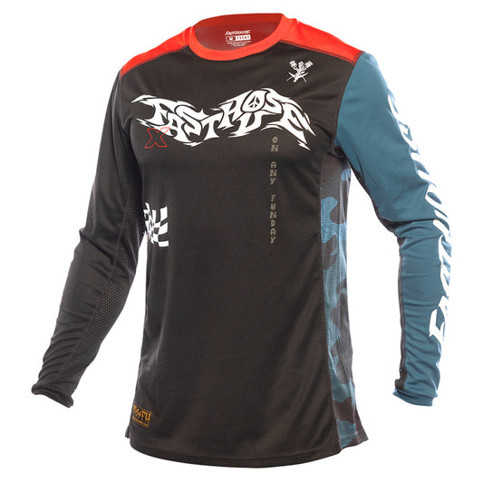 Jersey Fasthouse Grindhouse Bereman Negro/Rojo