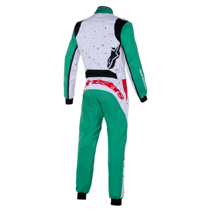Buzo Karting Alpinestars Kmx-9 V3 Graphic 6 Blanco/Verde/Rojo