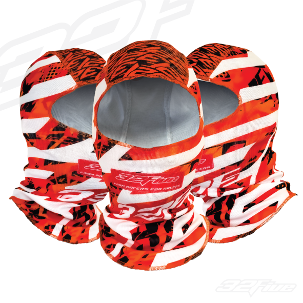 Balaclava 32 Five NO LIMITS Naranja para karting