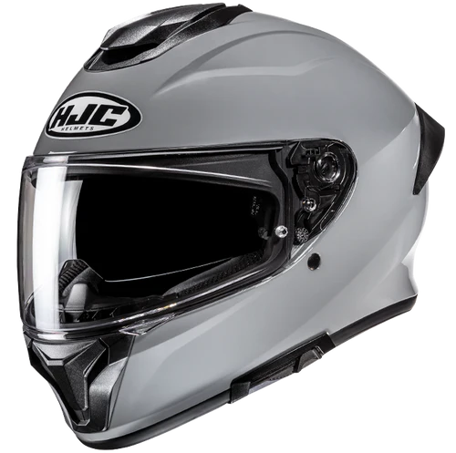 Casco HJC C71 Solid Negro Matte - Vista lateral | Proshop Chile