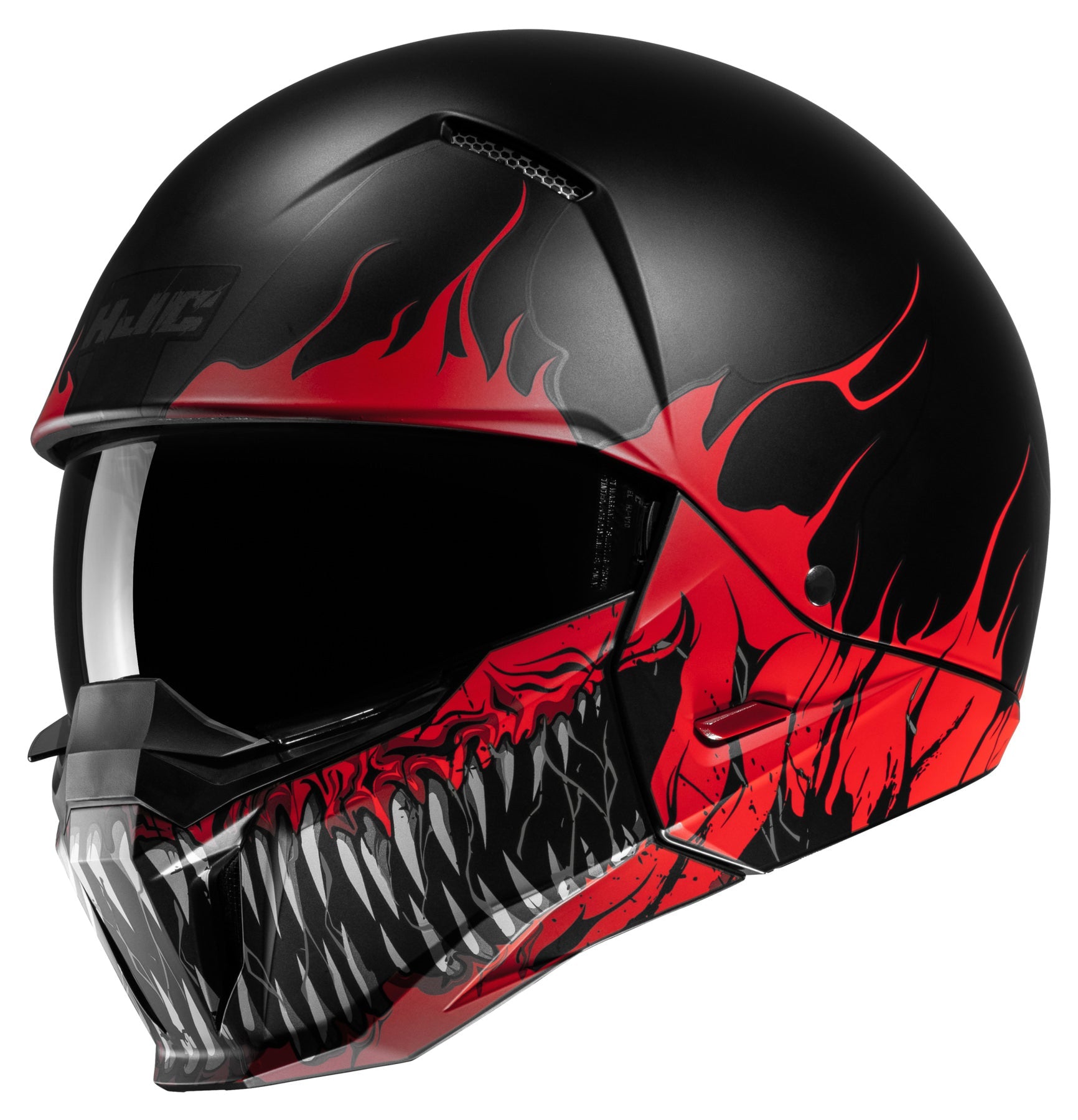 Casco HJC i20 Scraw MC1SF Negro/Rojo - Vista principal | Proshop Chile
