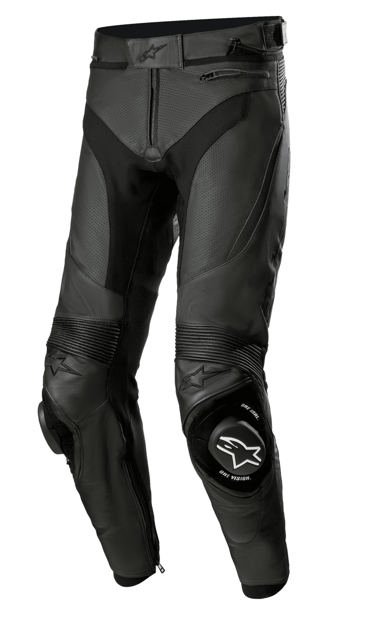 Pantalón De Cuero Moto Calle Alpinestars Missile V3 Airflow Negro
