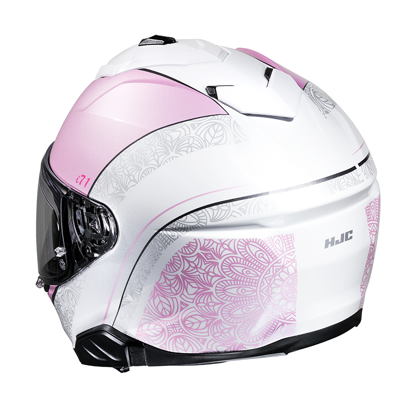 Casco HJC i71 Sera MC5 Negro/Gris - Vista posterior | Proshop Chile