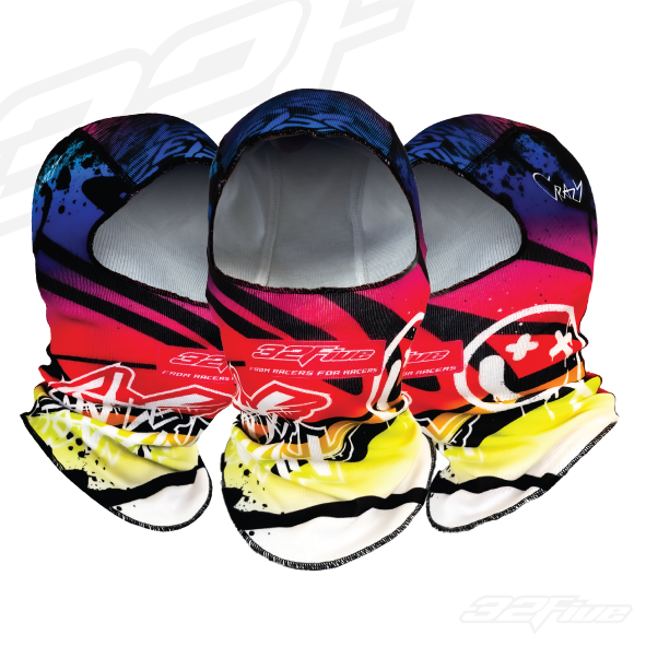 Balaclava 32 Five SMILE TO WIN Arcoiris para karting