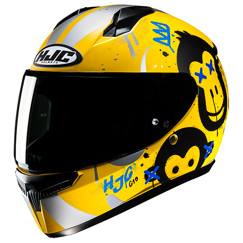 Casco HJC C10 Geti MC3SF Amarillo/ Azul - Vista principal | Proshop Chile