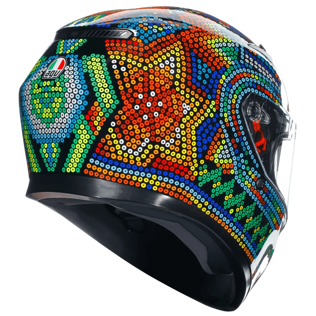 Casco AGV K3 (2023) VR Winter Test 2018 - Vista posterior | Proshop Chile