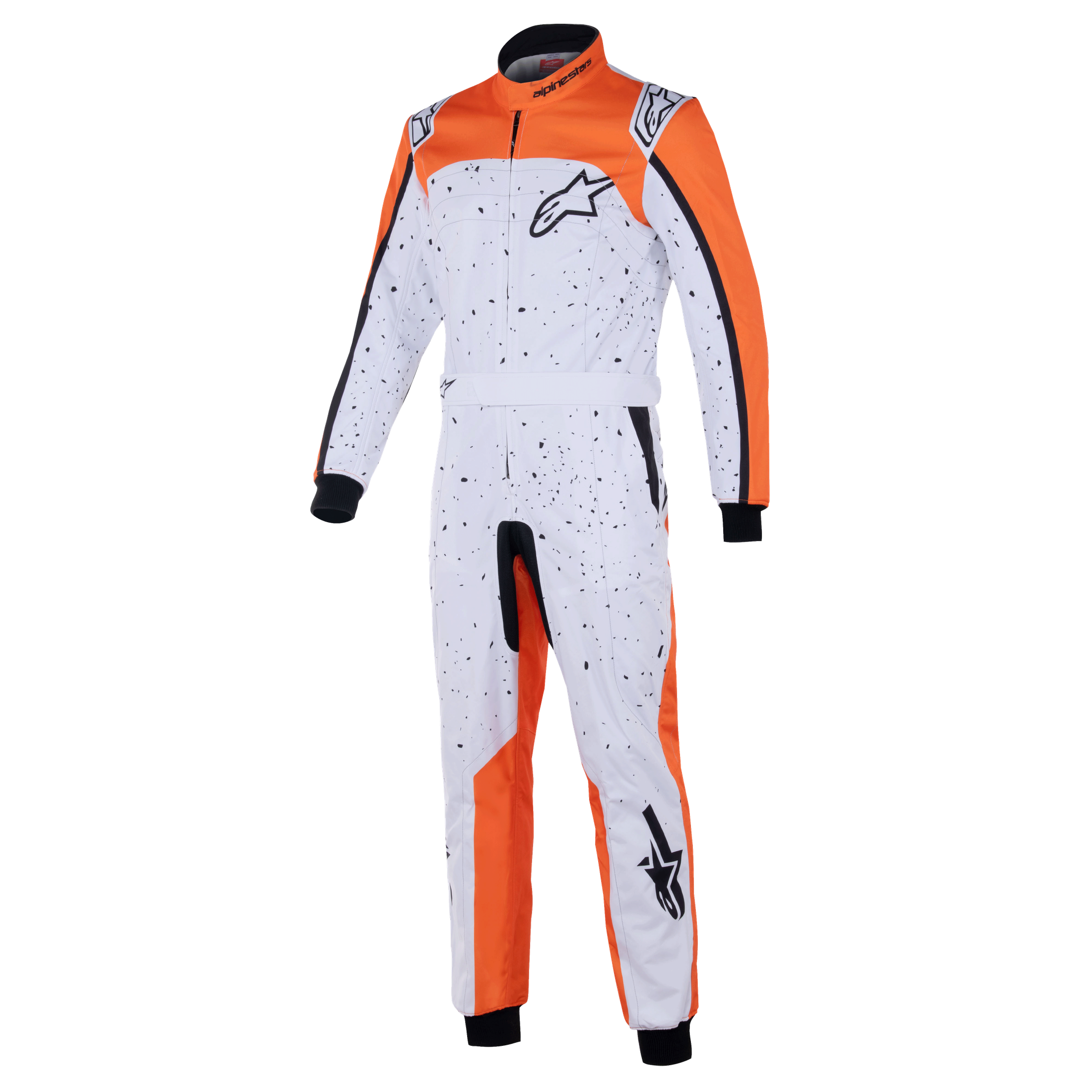 Buzo Karting Alpinestars Kmx-9 V3 Graphic 6 Blanco/Naranja