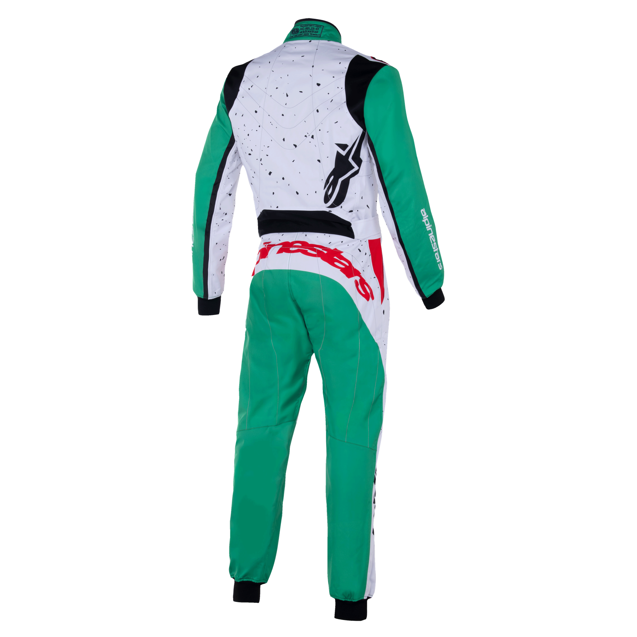 Buzo Karting niño Alpinestars Kmx-9 V3 Graphic 6 Blanco/Verde/Rojo - vista 2