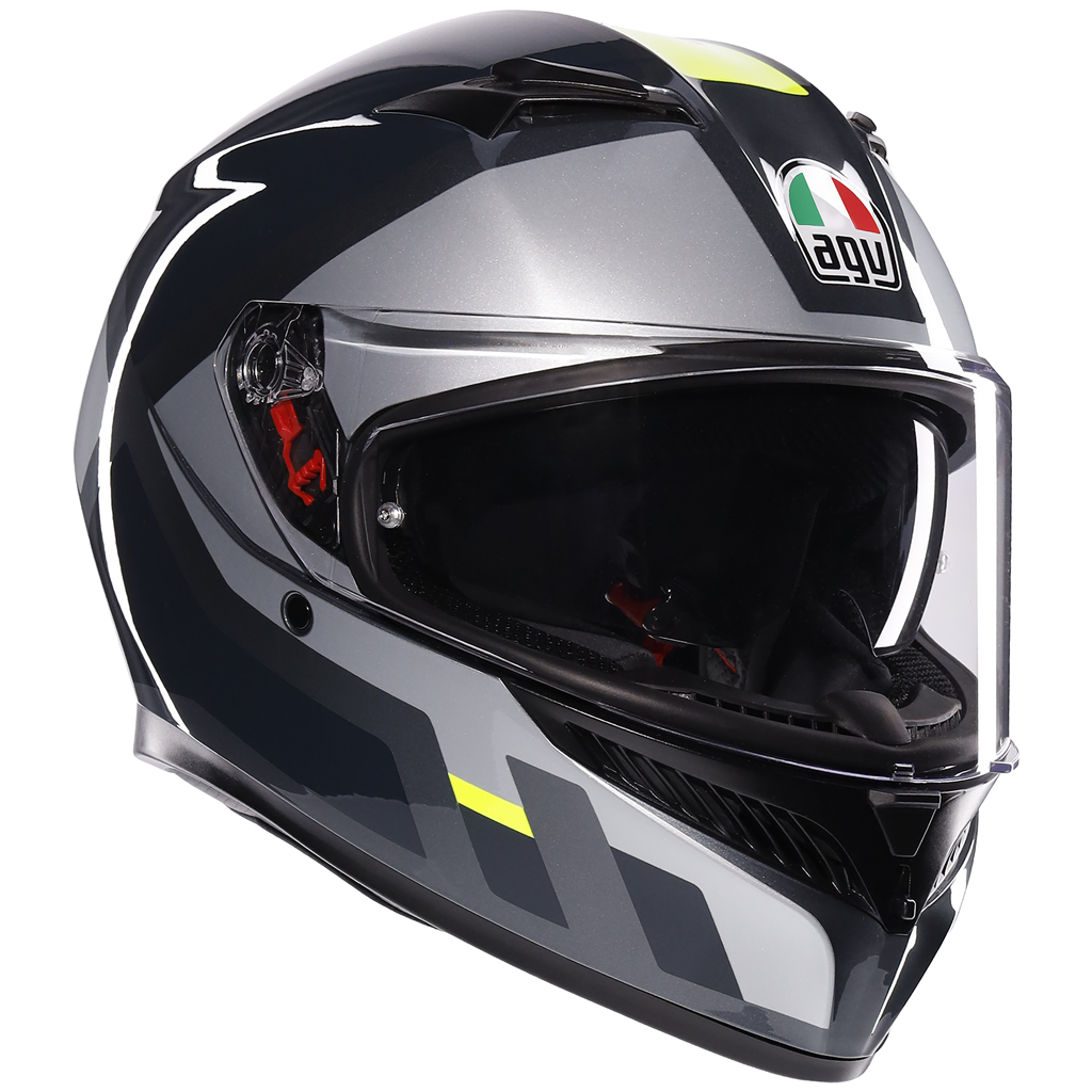 Casco AGV K3 (2023) Shade Gris/ Amarillo Fluor - Vista interior | Proshop Chile