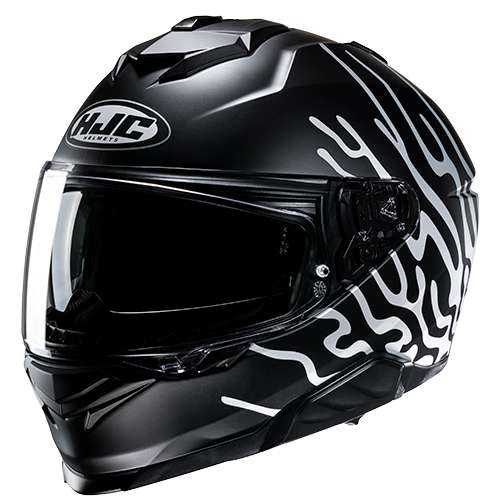 Casco HJC i71 Celos MC5 Negro/Gris - Vista posterior | Proshop Chile