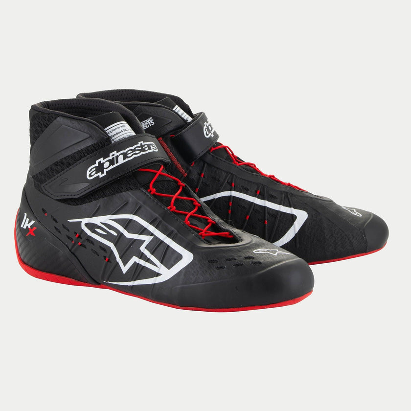 Zapatillas Kart Alpinestars Tech-1KX V3 Negro/Blanco/Rojo - Homologado CIK-FIA