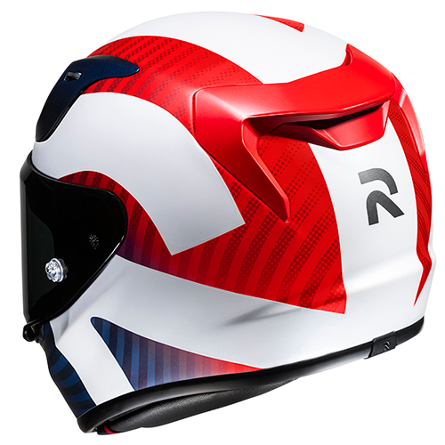 Casco HJC RPHA 12 Ottin MC21SF Blanco/Azul/Rojo - Vista lateral | Proshop Chile