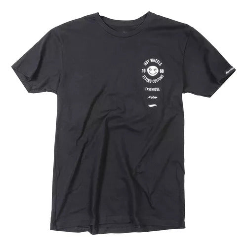 Polera Fasthouse Stacked Hot Wheels Negro