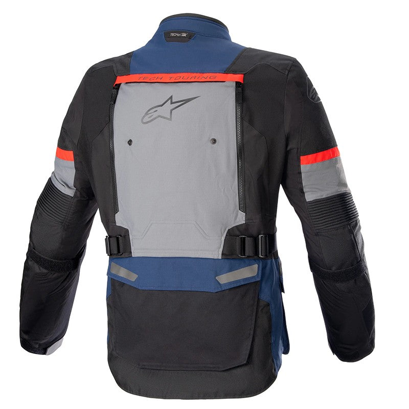 Chaqueta Moto Calle Alpinestars Bogotá Pro Drystar Azul Oscuro/ Negro/ Rojo Brillante