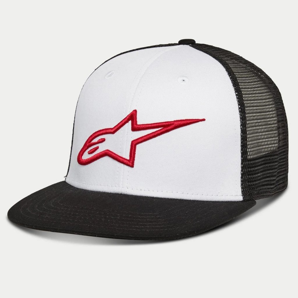 Gorro Alpinestars Corp trucker Blanco/Rojo