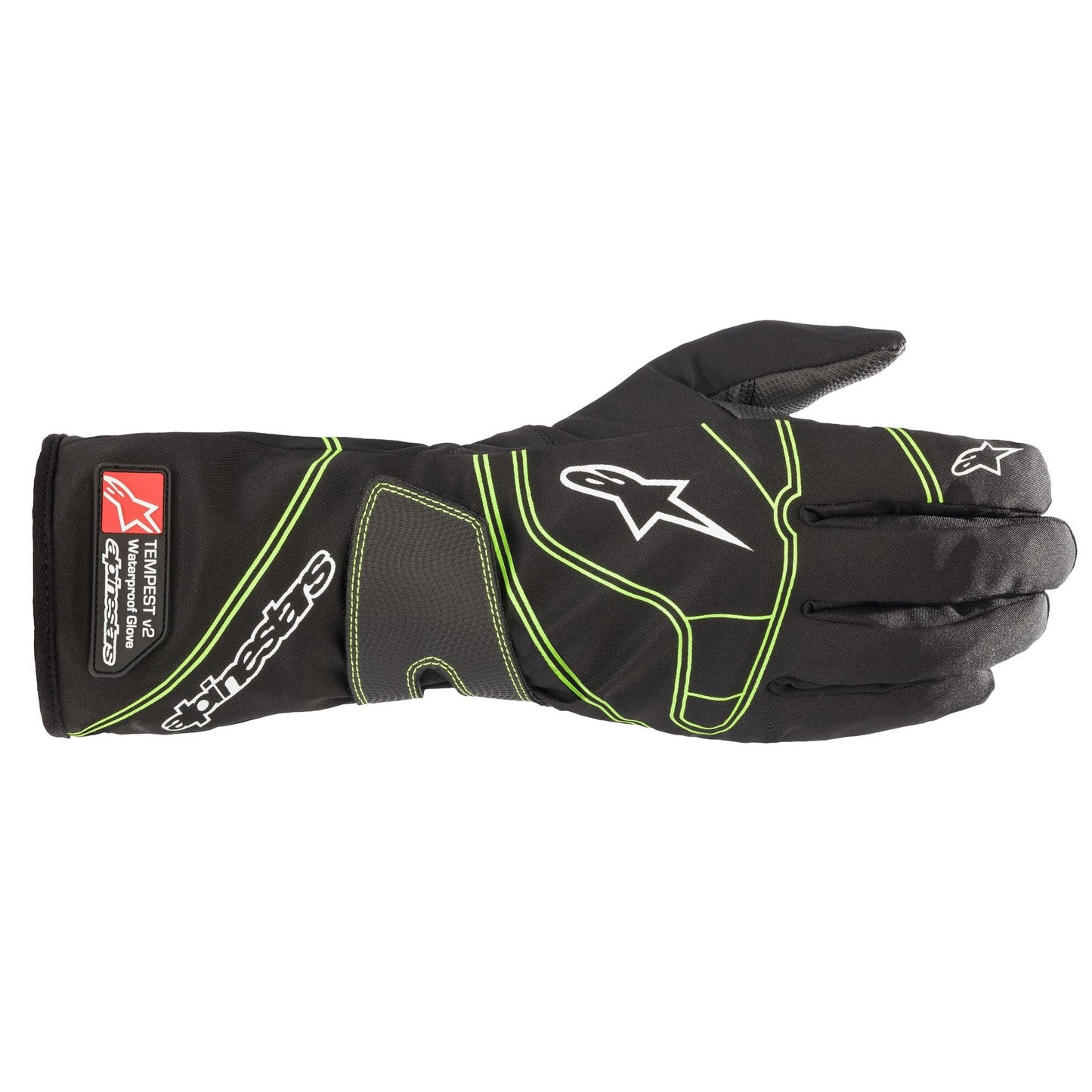 Guantes Karting Tempest V2 Prueba de agua Negro