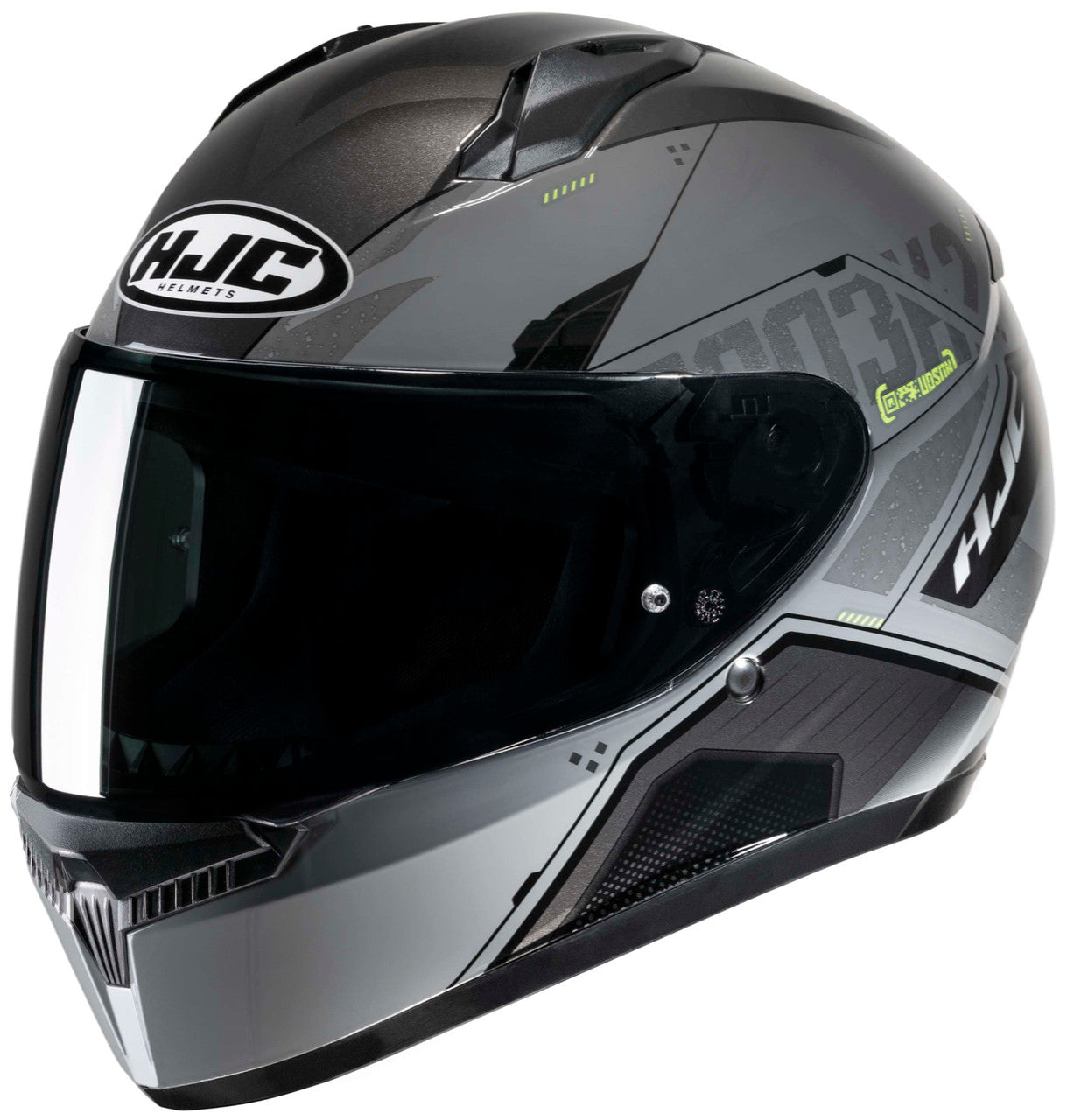 Casco HJC C10 Inka MC3H Amarillo Fluor/Negro - Vista interior | Proshop Chile