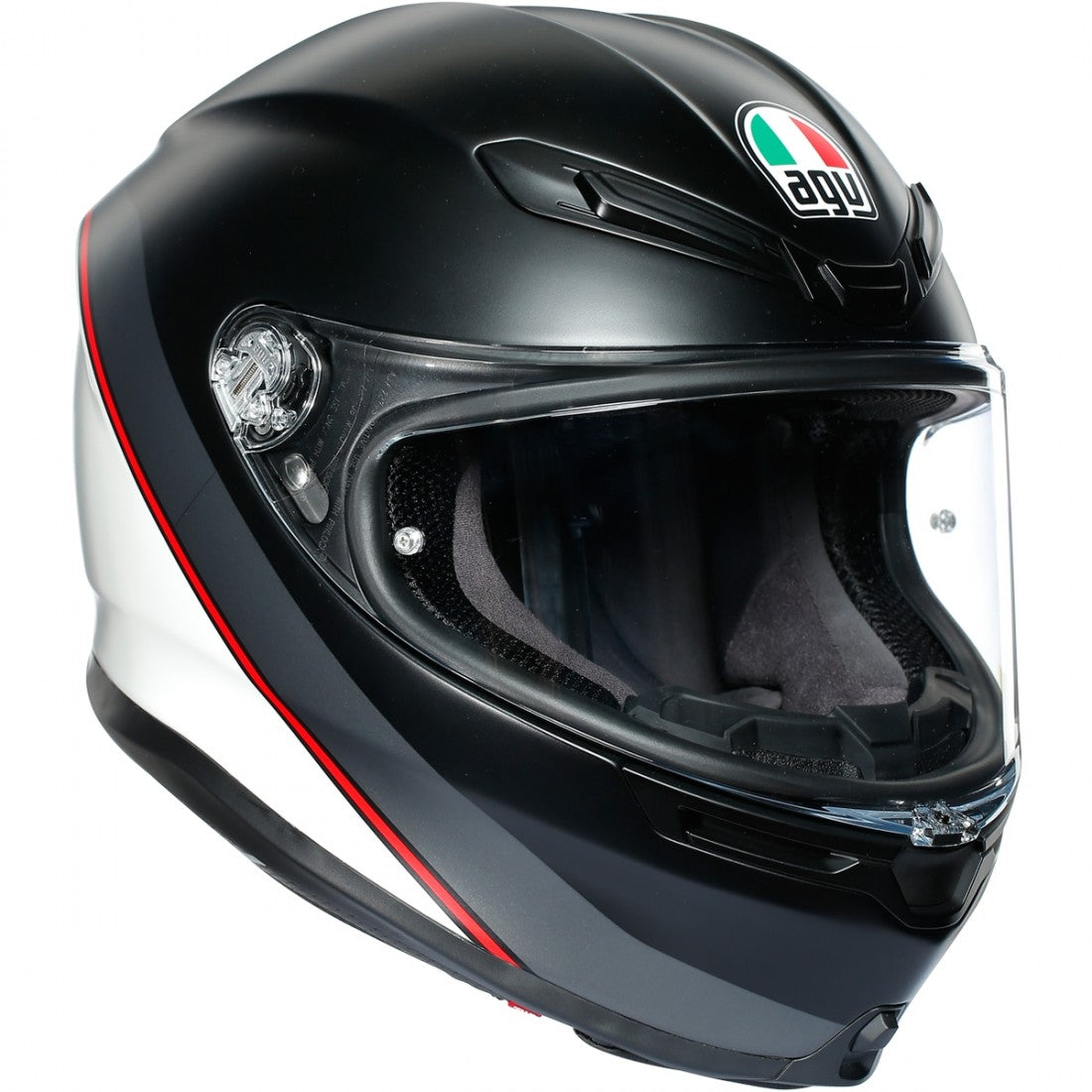 Casco AGV K6 Minimal Gris Oscuro/Negro/Amarillo Fluor - Vista principal | Proshop Chile