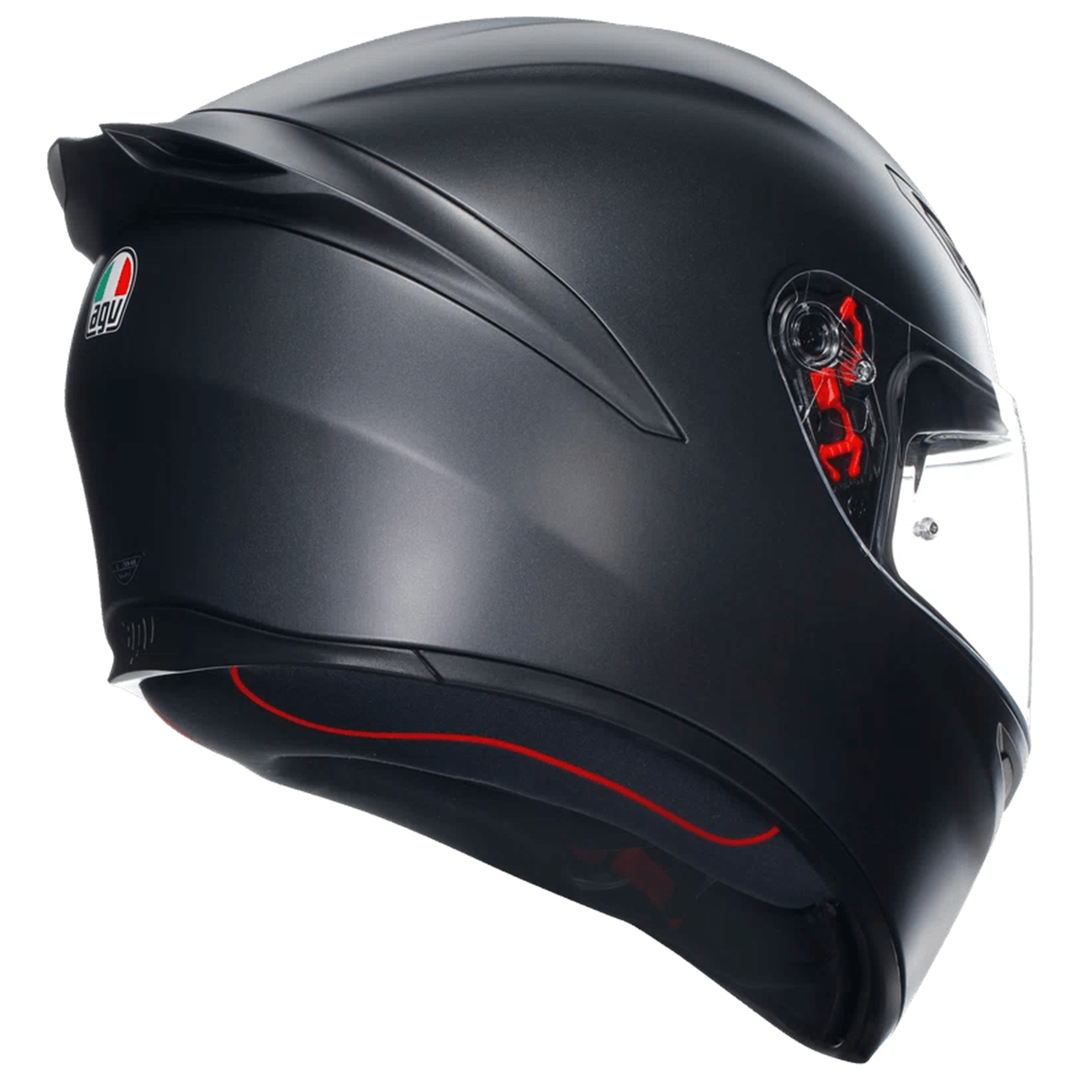 Casco AGV K1 S (2023) Negro Matte - Vista lateral | Proshop Chile
