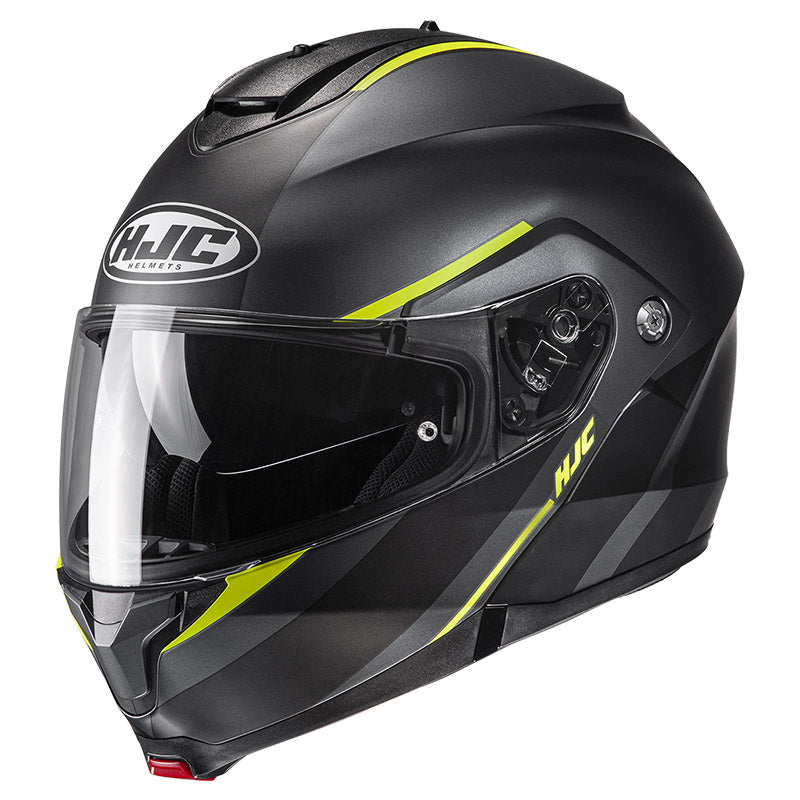 Casco HJC C91 Tero MC2SF Negro/Azul - Vista posterior | Proshop Chile