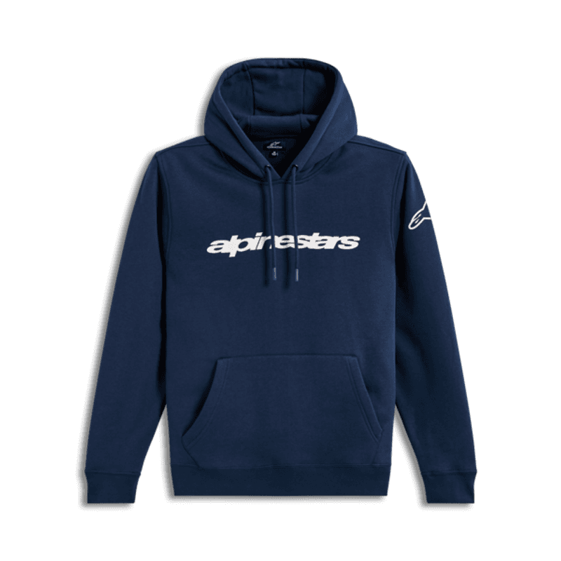 Polerón Alpinestars Race Wordmark Azul Oscuro/Blanco