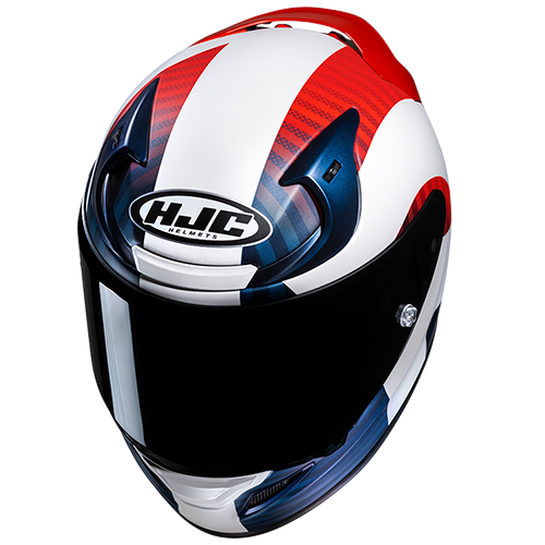 Casco HJC RPHA 12 Ottin MC21SF Blanco/Azul/Rojo - Vista principal | Proshop Chile