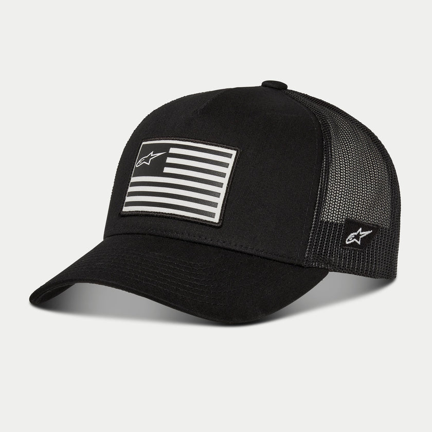 Gorro Alpinestars Flag Snapback Carbón/ negro Carbón/ Negro
